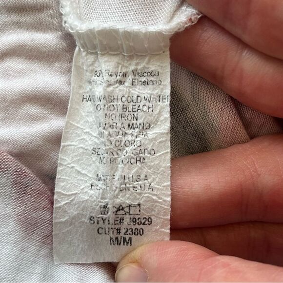 Filly Flair White & Red Floral Sleeveless Pant Jumpsuit Size Medium - Picture 10 of 10